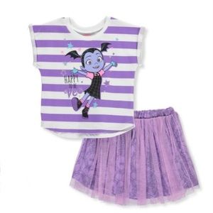 Disney Vampirina Cute Tutu Skirt Set